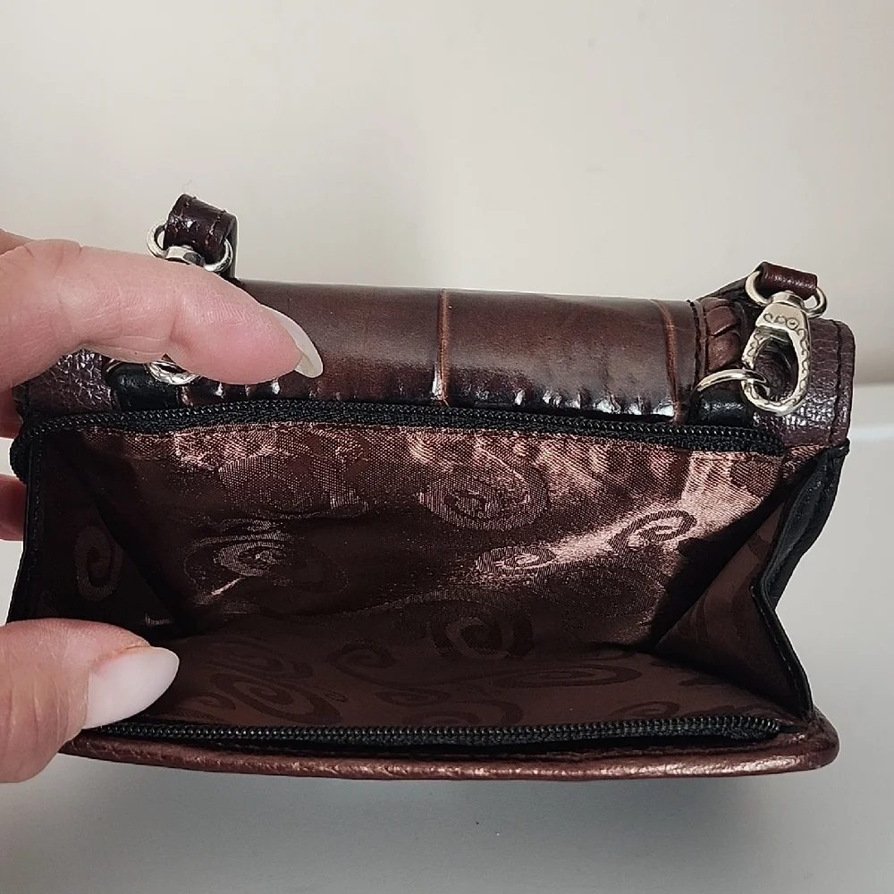 Brighton Leather Crossbody Wallet